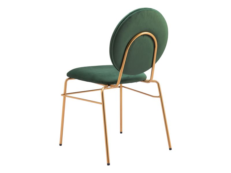 Odessa Dining Chair Green & Gold 6