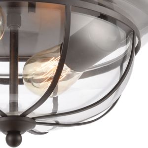 Manhattan Boutique 13'' Wide 2-Light Flush Mount - Oil Rubbed Bronze 4