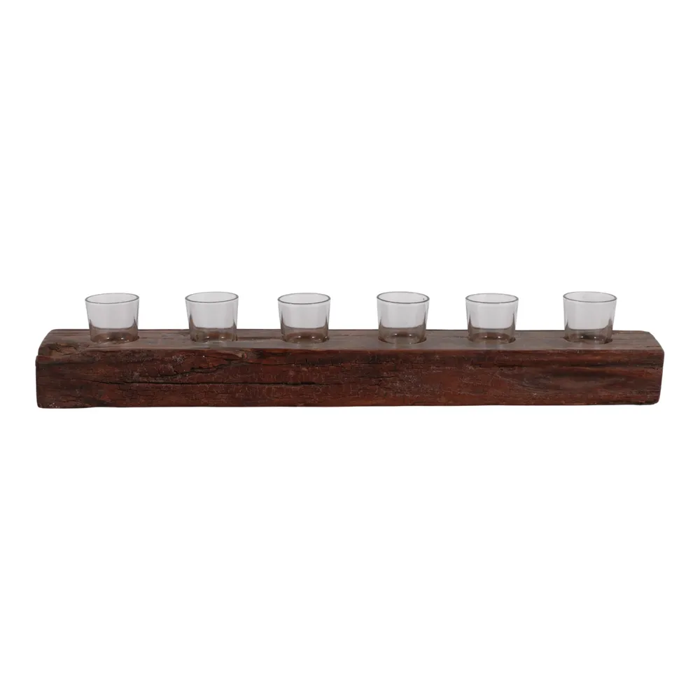 BERGENBURN BROWN CANDLE HOLDER 5 (IN)