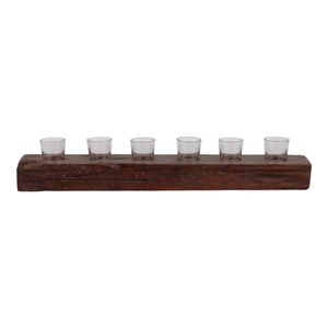 BERGENBURN BROWN CANDLE HOLDER 5 (IN) 1