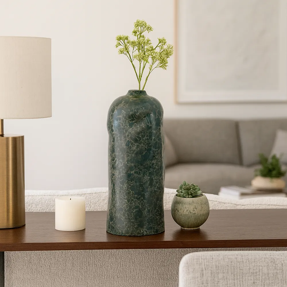 BLANTONWAY GREEN VASE 18 (IN)