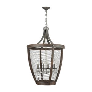 Renaissance Invention 23'' Wide 4-Light Chandelier - Weathered Zinc 5