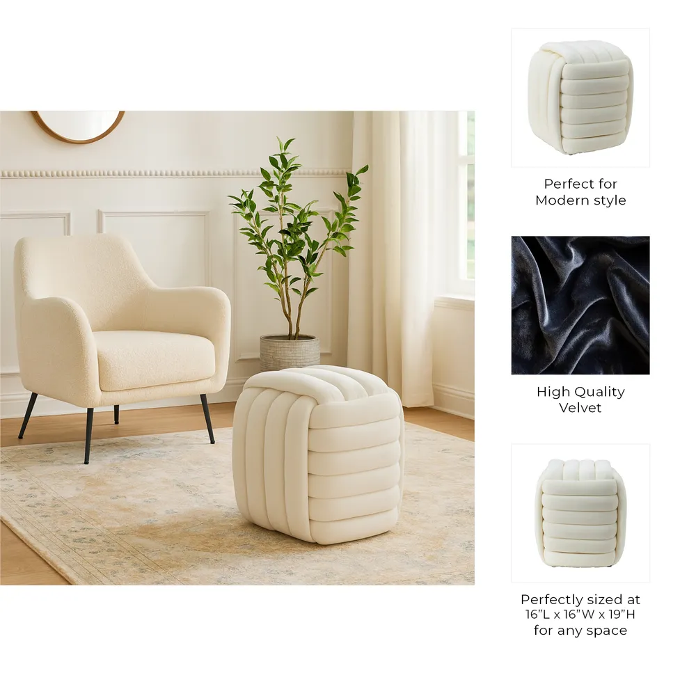 COLEOAK IVORY STOOL 19 (IN)