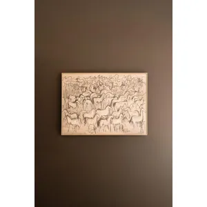 Framed 1000 Horses Print 1