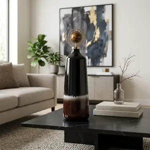 GRAYDONWIND BROWN GLASS VASE 26 (IN) 2