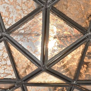 Moravian Star 11'' Wide 1-Light Flush Mount - Oil Rubbed Bronze 3
