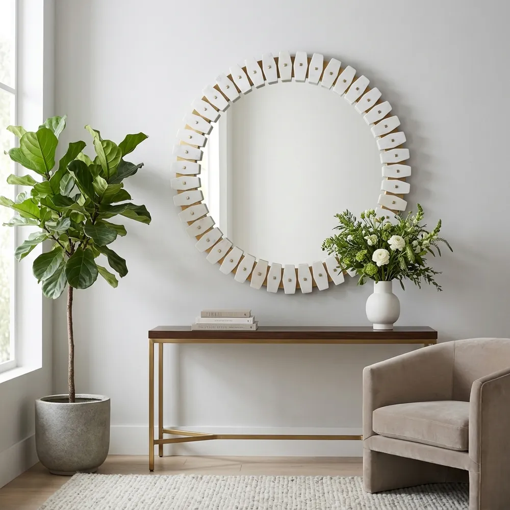 FORDROSE WHITE MIRROR 35 (IN)