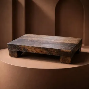 Dark Wooden Riser 12x8x2.5in 2