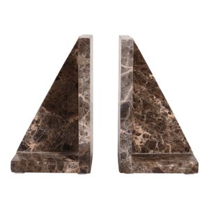 HADLEYPARK SET OF 2 BROWN BOOKENDS 7 (IN) 4