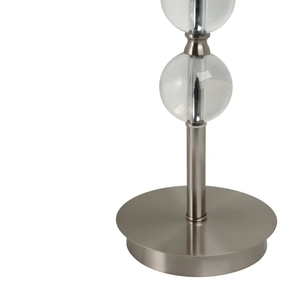 CLARAHAVEN SET OF 2 SILVER LAMPS 27 (IN)