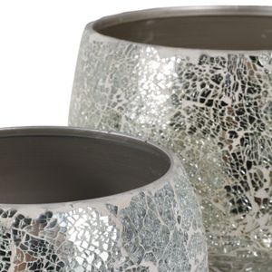 ANTONSHAW SET OF 2 SILVER PLANTER 8 (IN) 6