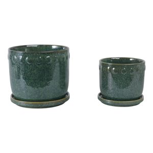 LINTONMORE SET OF 2 GREEN PLANTER 7 (IN) 4