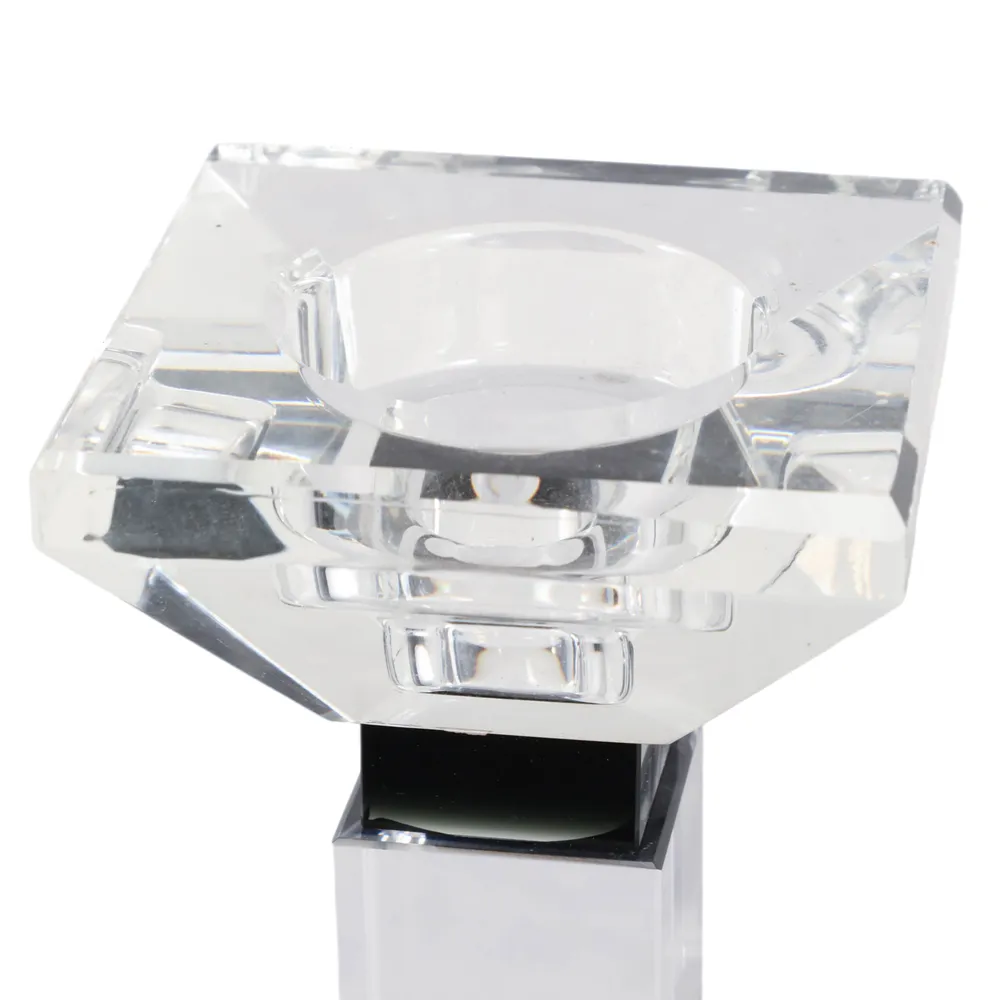 DALEYBROOK CLEAR CANDLE HOLDER 10 (IN)