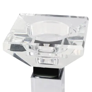 DALEYBROOK CLEAR CANDLE HOLDER 10 (IN) 8