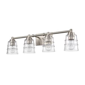 Pulsate 30.25'' Wide 4-Light Vanity Light - Satin Nickel 3