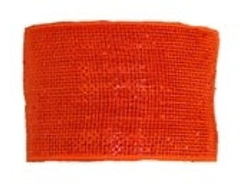 4" x 25yds Plastic Mesh, Orange Metallic 1