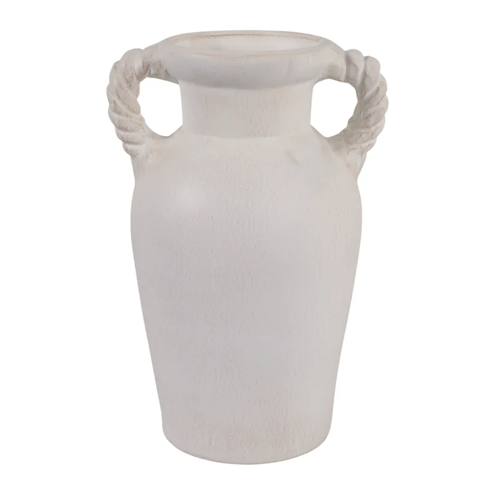 CLOVERWIND WHITE VASE 14 (IN)