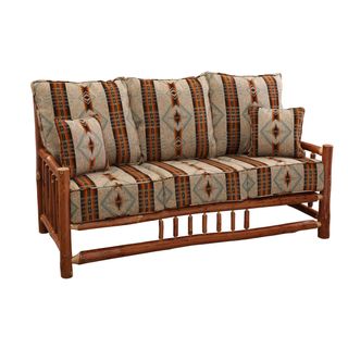 Hickory Log Sofa - Upgrade Fabric - Seat:  Fabric TBD;   Backrest:  Fabric TBD