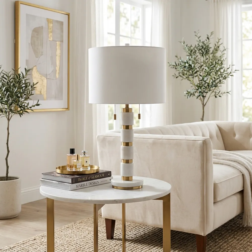FINTONWORTH WHITE LAMP 29 (IN)