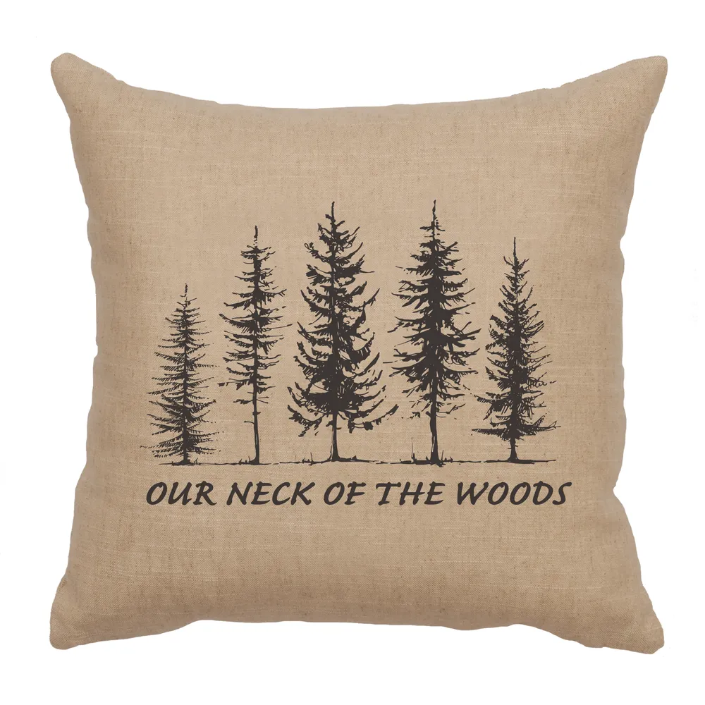 Image Pillow - Neck of Woods - Linen Natural