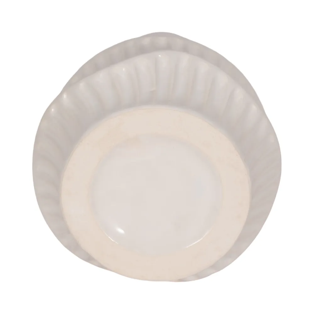 WELDONBEACH WHITE VASE 8 (IN)