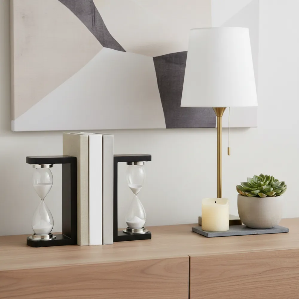 MASONWIND SET OF 2 BLACK BOOKENDS 10 (IN)