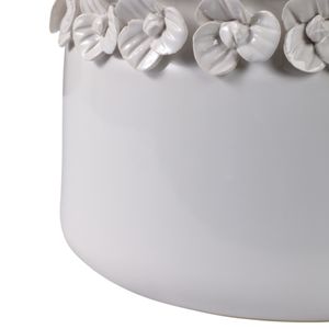 CROSBYGROVE SET OF 2 WHITE PLANTER 7 (IN) 5