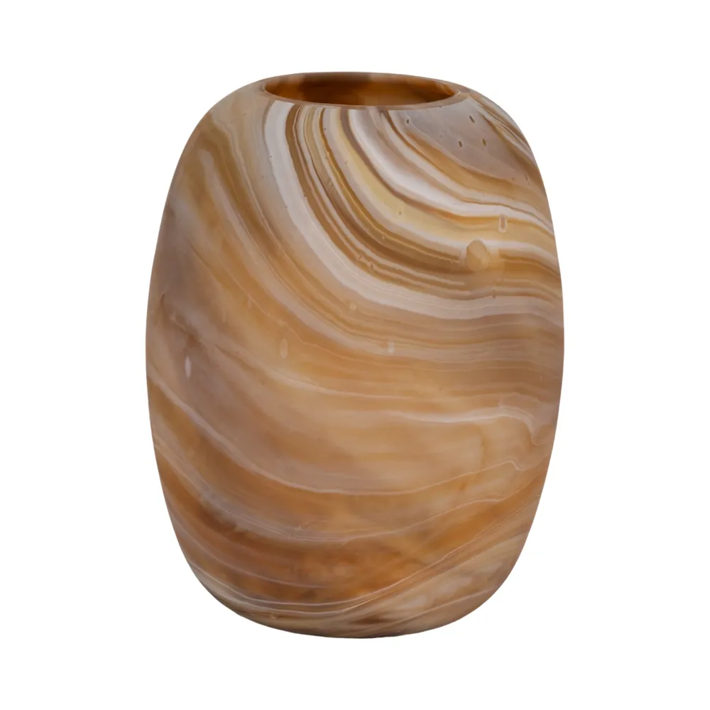 RAEWIND ORANGE GLASS VASE 12 (IN)