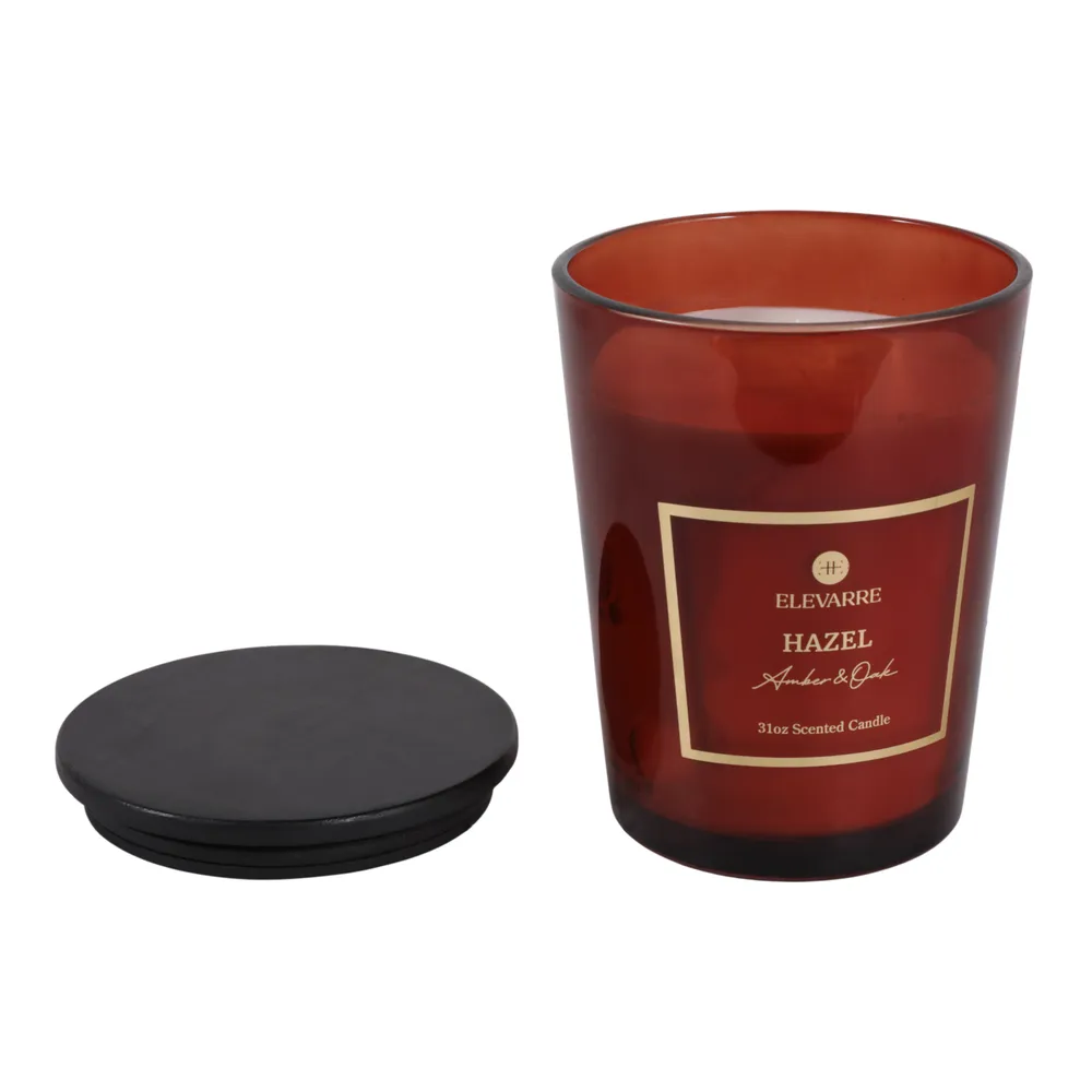 ROWANSTONE HAZEL AMBER & OAK CANDLE 7 (IN)