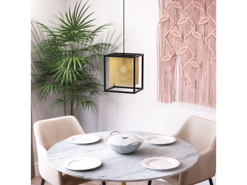 Yves Ceiling Lamp Gold & Black 2