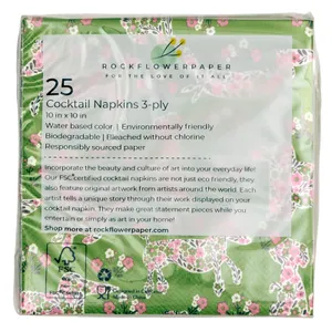 Petals & Paws Paper Cocktail Napkin (Pack of 25) 4