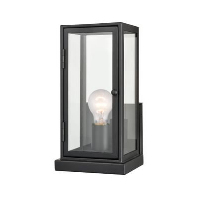 Foundation 12″ High 1-Light Outdoor Sconce - Matte Black