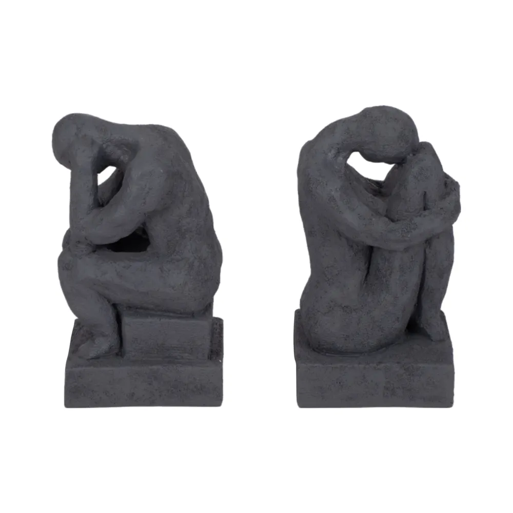 WILSONWORTH SET OF 2 BLACK BOOKENDS 7 (IN)