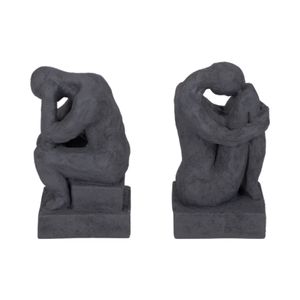 WILSONWORTH SET OF 2 BLACK BOOKENDS 7 (IN) 1