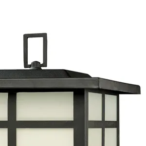 Mission 20'' High 3-Light Outdoor Post Light - Black 3