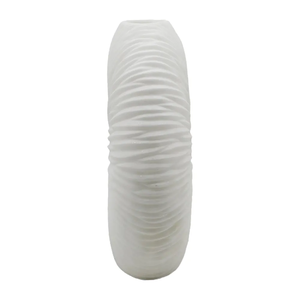 DORSETFORD WHITE VASE 21 (IN)