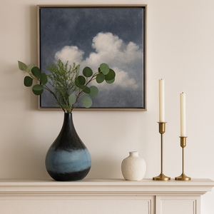 FINLEYMOOR BLUE GLASS VASE 11 (IN) 2