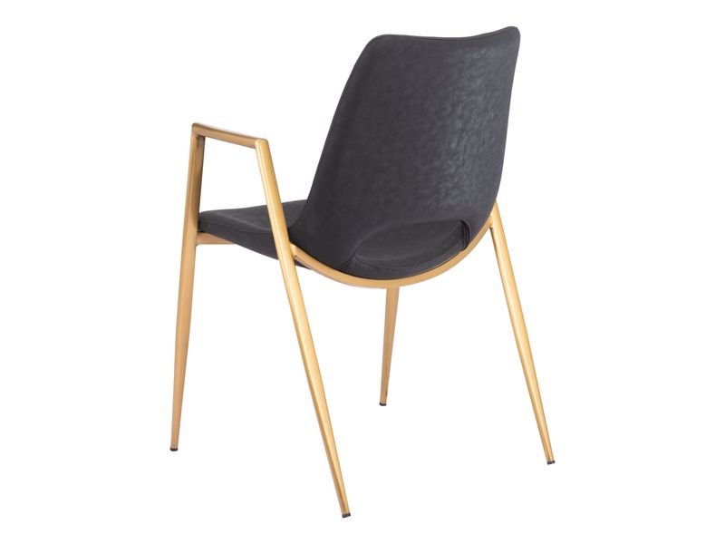 Desi Dining Chair Black & Gold 6