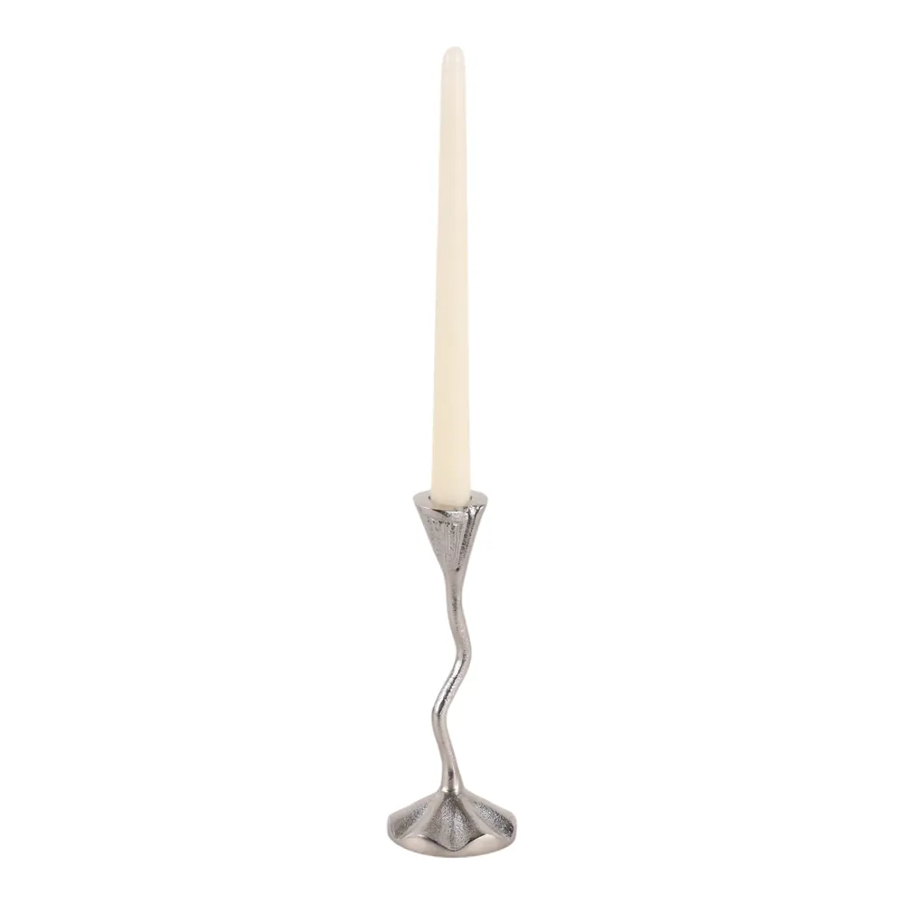 VERNONPORT SILVER CANDLE HOLDER 8 (IN)