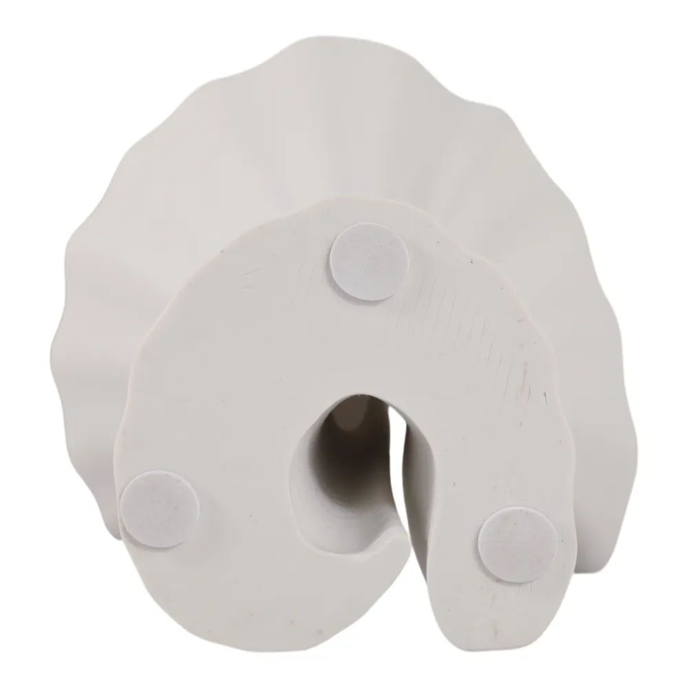 WRENMORE WHITE VASE 14 (IN)