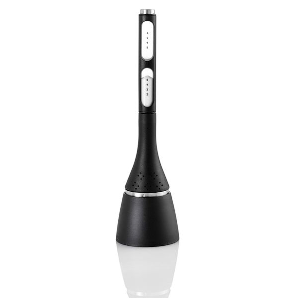 ADHOC SANTEA Tea Egg w/HourGlass, 4x21.5cm/1.6x8.5" Black
