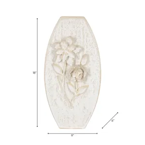 HAYESTON WHITE VASE 18 (IN) 9