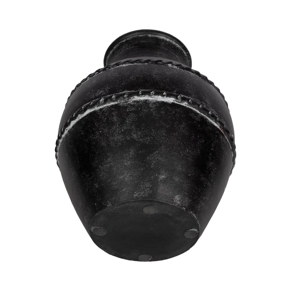 ROSEBEACH BLACK VASE 14 (IN)