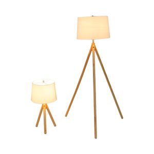 DARRENMOOR SET OF 2 BROWN LAMPS 59 (IN) 3