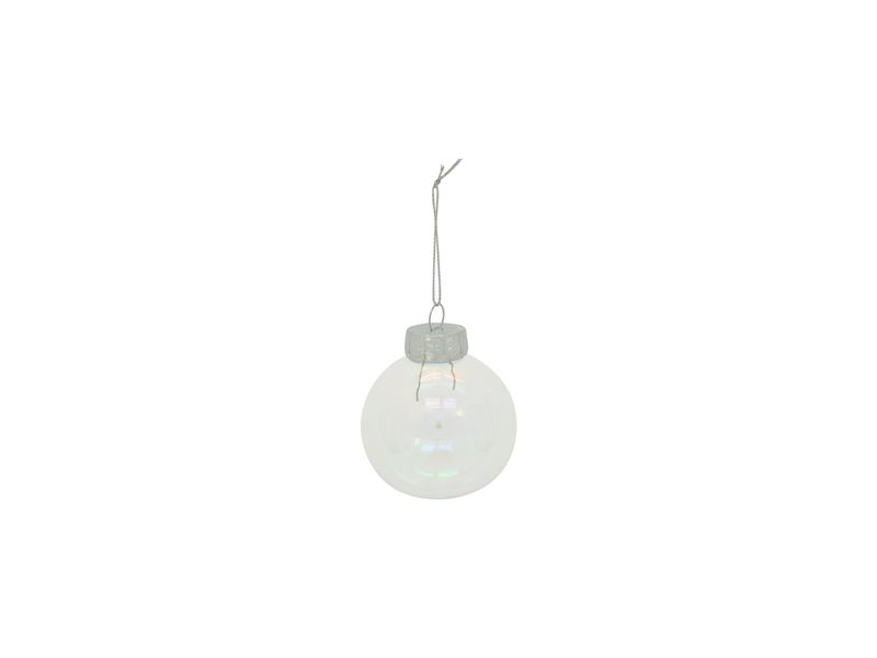 70mm Boxed Ball Ornament Set - Iridescent 1