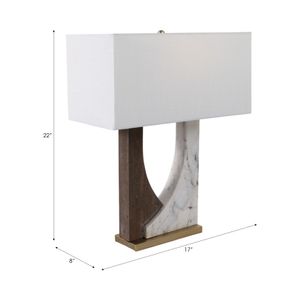 CASEYSTONE WHITE LAMP 23 (IN) 7