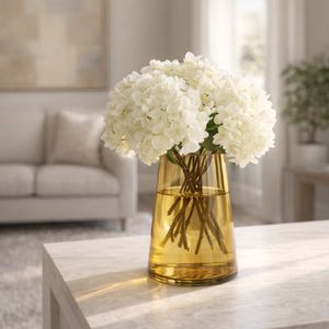 HARLANGROVE GOLD GLASS VASE 8 (IN) 12