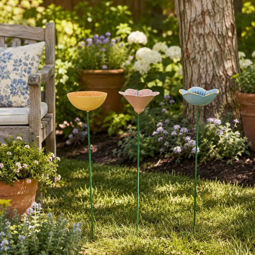 FORDGATE SET OF 3 BLUE GARDEN ACCESSORIES 24 (IN)