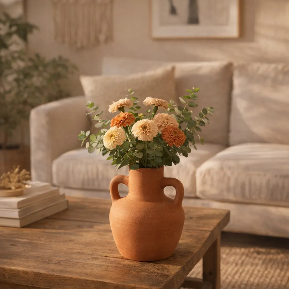 FARLEYBEACH RED VASE 6 (IN)