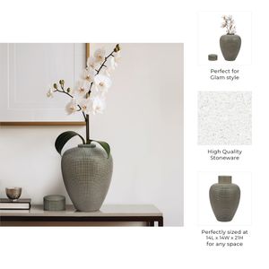 ELTONRIDGE GREEN VASE 21 (IN) 10